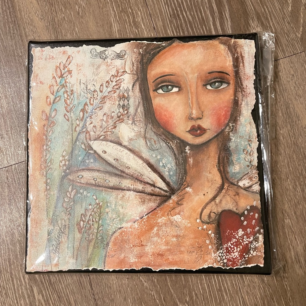 Stunning signed Faerie canvas original artwork
